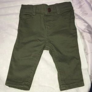 Baby girl olive branch pants